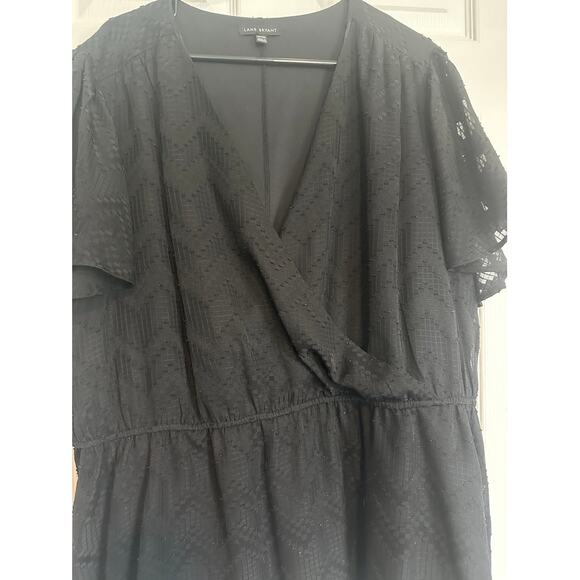 Lane Bryant Surplice-Neck Peplum Top | Size 26/28 - Picture 6 of 9